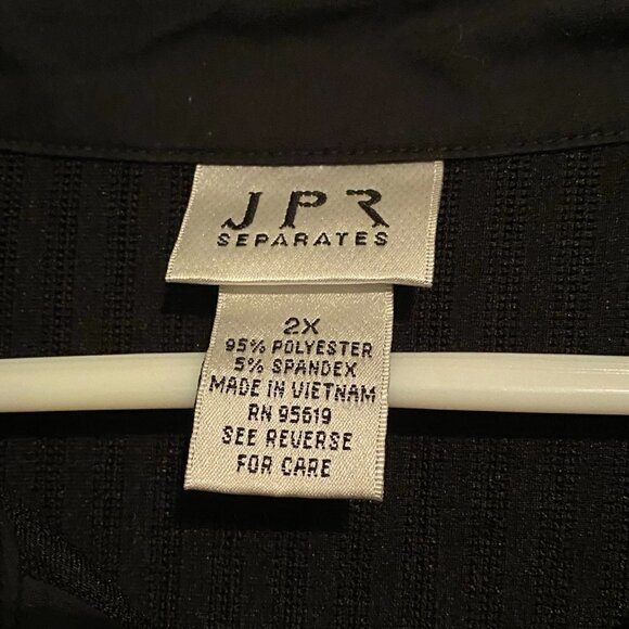 3 Tops for $25 NWOT JPR Separates Black Button Down Blouse - Picture 5 of 6